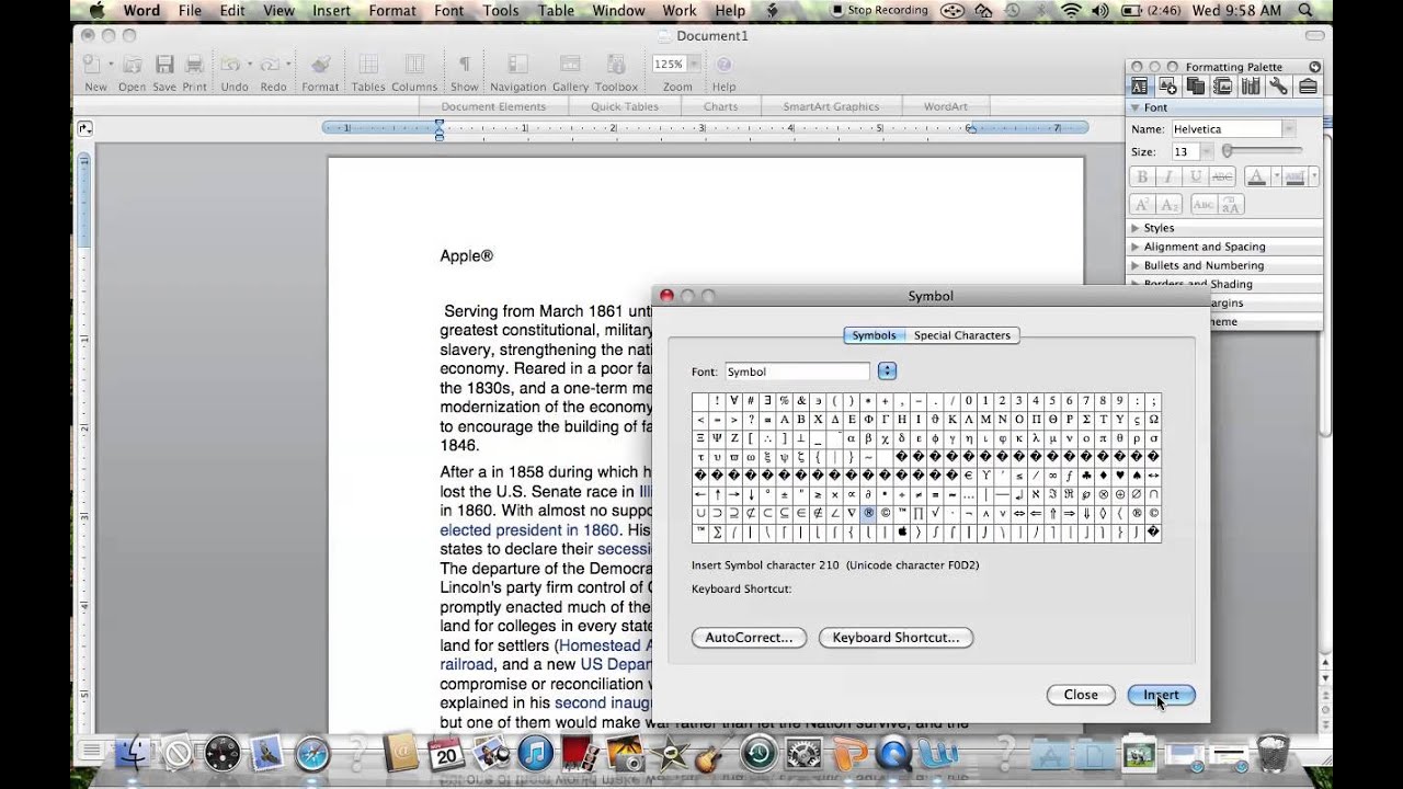 Download Symbols For Word Mac